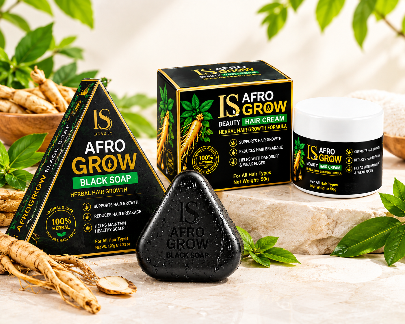 Afro Grow Black Soap - BUY 2 GET 2 FREE